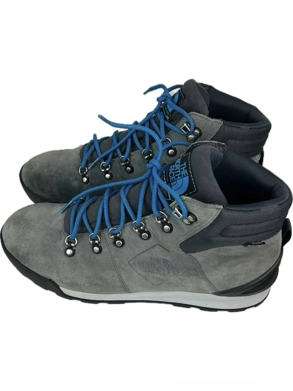 The North Face Larimer Waterproof Gray and Blue Outdoor Winter Mid Boots